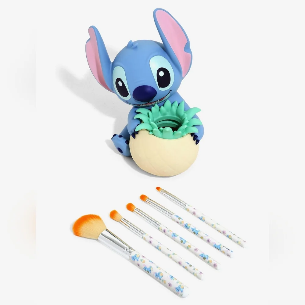 Loungefly Disney Lilo & Stitch Pineapple Makeup Brush Set